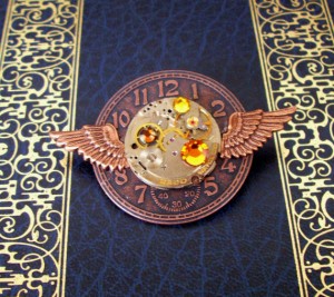 Steampunk Aviator Pin 